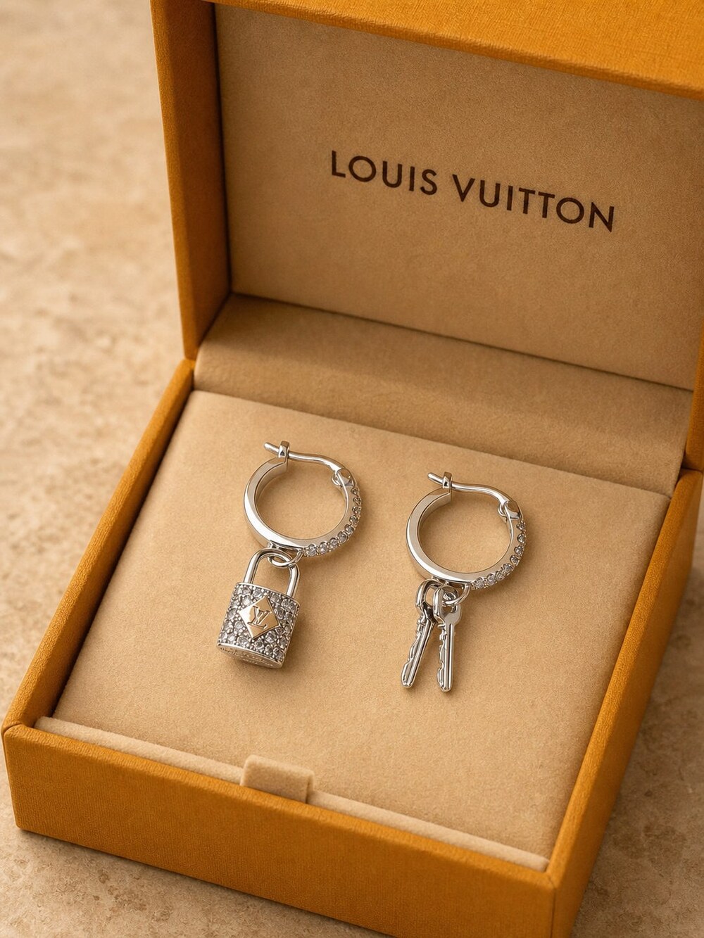 Louis Vuitton Signature Earrings Style 5 | New with Box - Picture 4 of 9